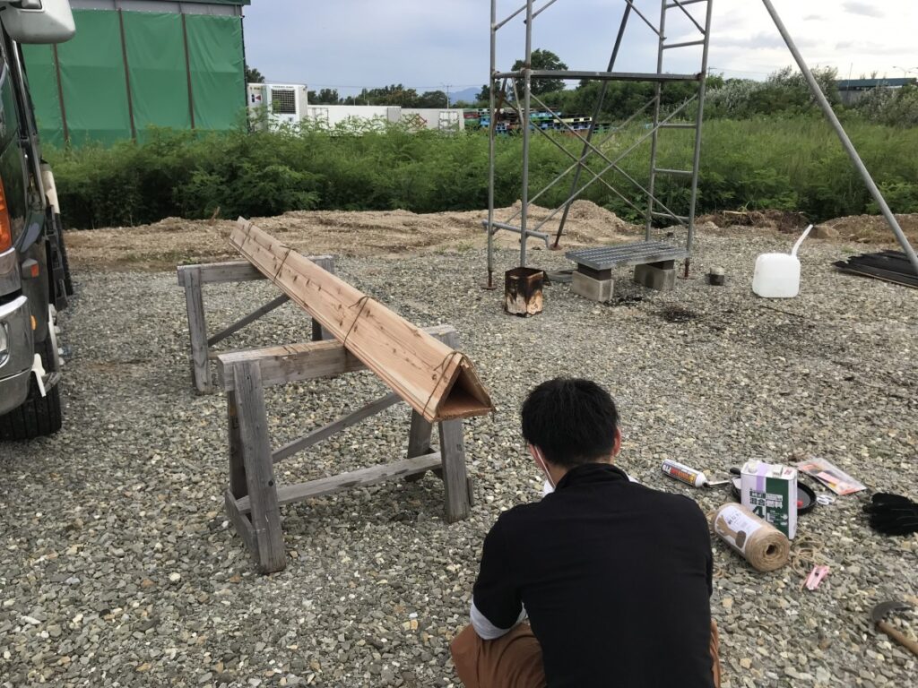 焼杉の外壁仕上げ　２２日、２３日オープンハウス！