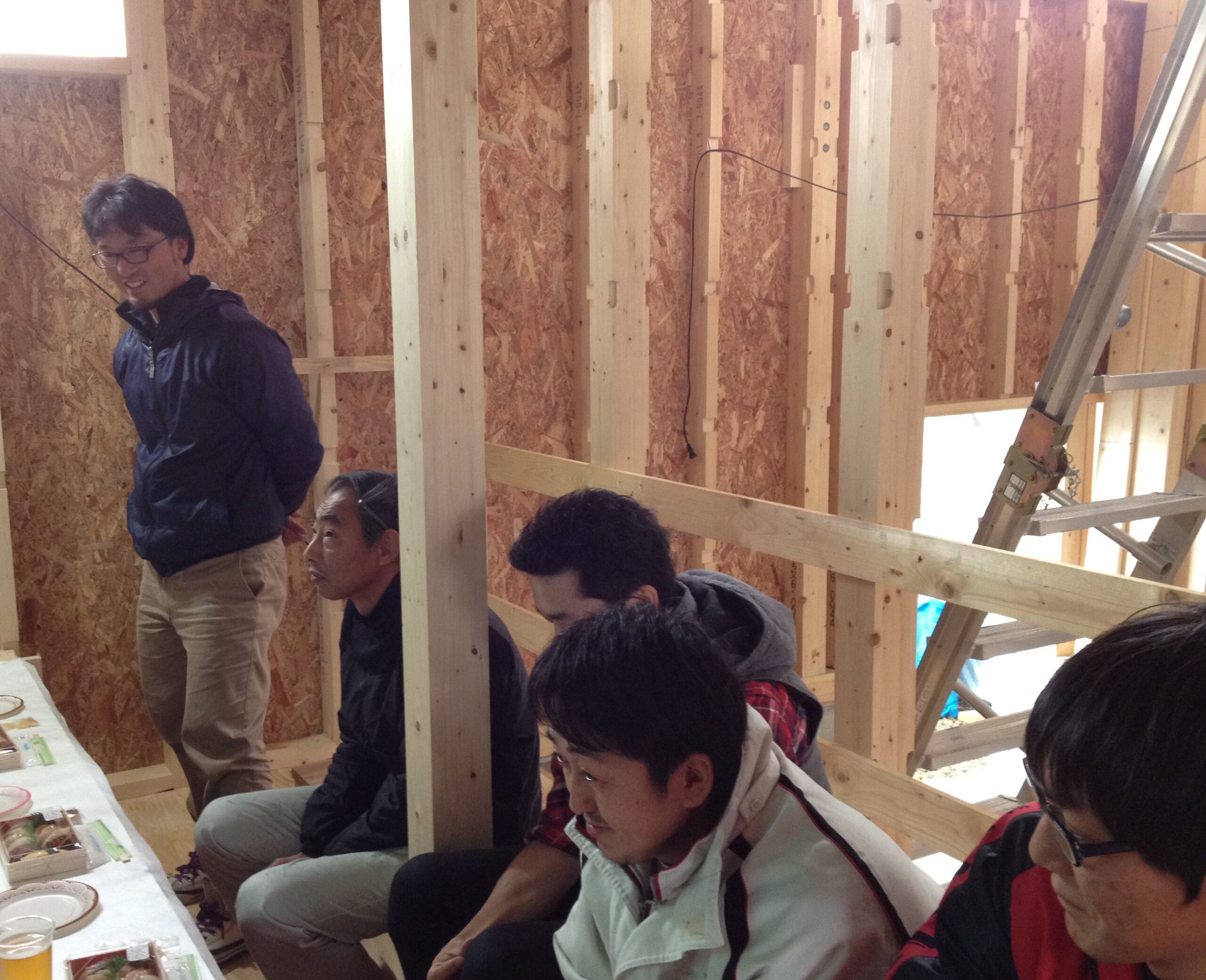 心温まる上棟式！