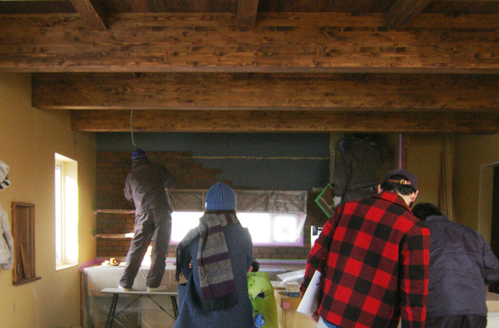 完成までもう少し。夢のある家づくりでありたい・・・